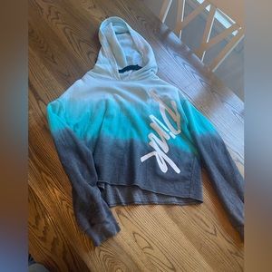 Victorias secret PINK blue gradient hoodie large